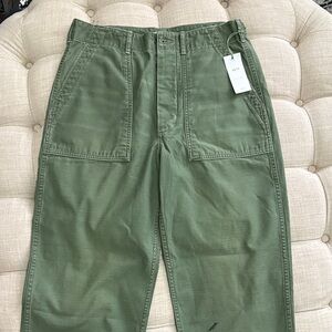 American Eagle Outfitters Olive Wide Leg Pants